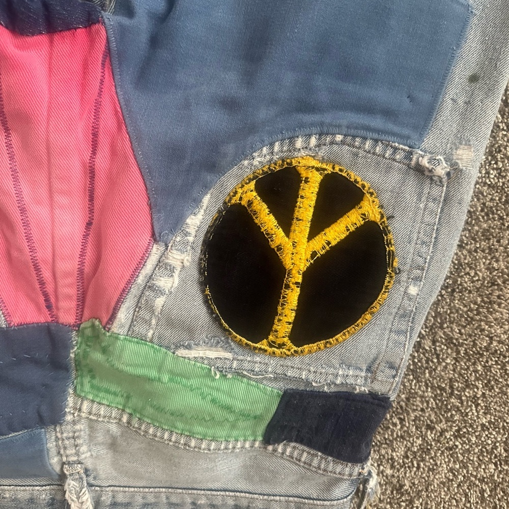 Levi's Multicolor Patchwork Straight Leg Jeans - image 3